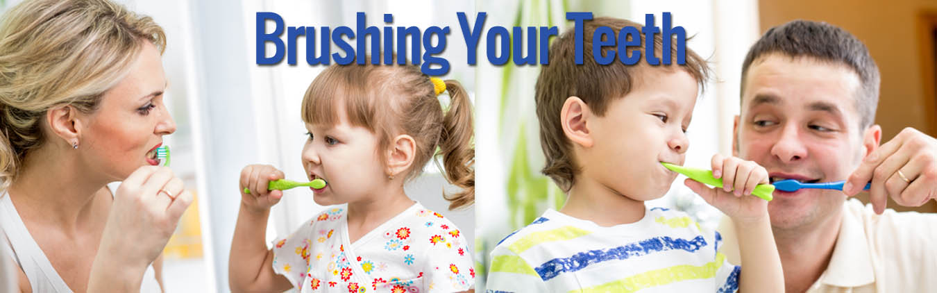 Images of Family Brushing Their Teeth with Miracle II Soap