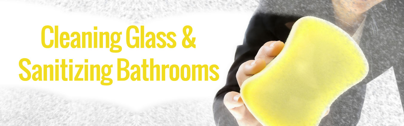 Image of Window Being Cleaned with Sponge and Miracle II Soap